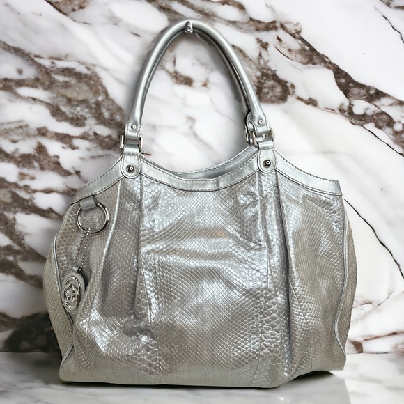 GUCCI python RARE sukey shoulder bag - Picture 1 of 13